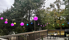 Gift Ko Smart Capiz Balls: 10 Pcs of 4" Diameter Mini FIlipino Parol Christmas Lanterns with RGB Lights - Connect up to 5 sets