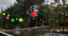 Gift Ko Smart Capiz Balls: 10 Pcs of 4" Diameter Mini FIlipino Parol Christmas Lanterns with RGB Lights - Connect up to 5 sets