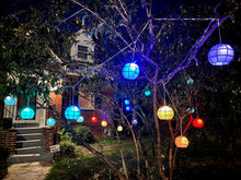 Gift Ko Smart Capiz Balls: 10 Pcs of 4" Diameter Mini FIlipino Parol Christmas Lanterns with RGB Lights - Connect up to 5 sets