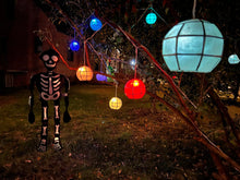 Gift Ko Smart Capiz Balls: 10 Pcs of 4" Diameter Mini FIlipino Parol Christmas Lanterns with RGB Lights - Connect up to 5 sets