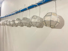 Gift Ko Smart Capiz Balls: 10 Pcs of 4" Diameter Mini FIlipino Parol Christmas Lanterns with RGB Lights - Connect up to 5 sets