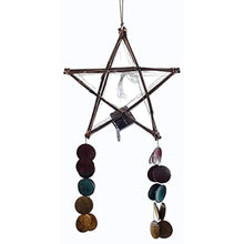 Gift Ko Handmade Bamboo Star Christmas Parol 15" Colored Tails & Solar LED Fairy Lights